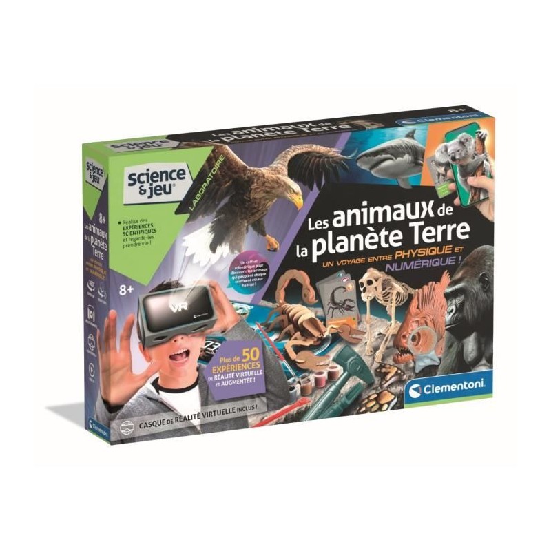 CLEMENTONI - Animaux planete Réalité - Coffret scientifique - Experi CLEMENTONI - Animaux planete Réalité - Coffret scientifique - Experi