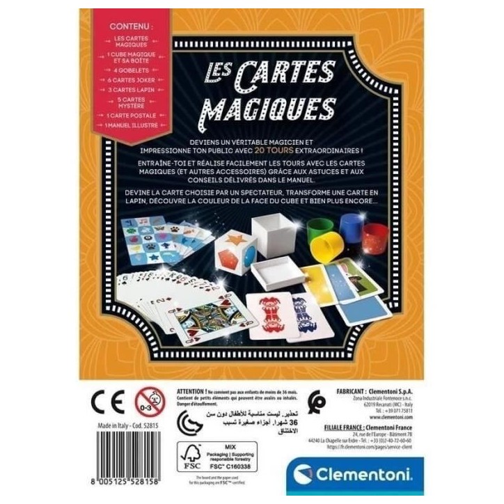 CLEMENTONI - Mes cartes magiques CLEMENTONI - Mes cartes magiques