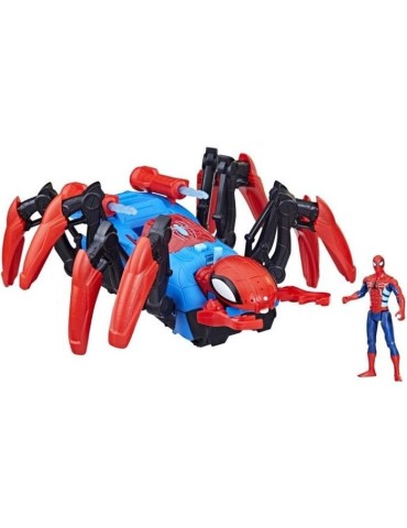 Figurine Spider-Man Véhicule Araignée de combat - Lance de l'eau et des projectiles - Des 4 ans - HASBRO, Marvel