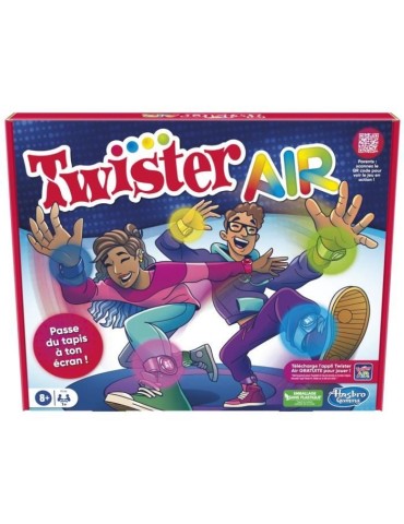 Twister Air, jeu Twister avec appli RA, se connecte aux smartphones et tablettes, jeux actifs de groupe, des 8 ans