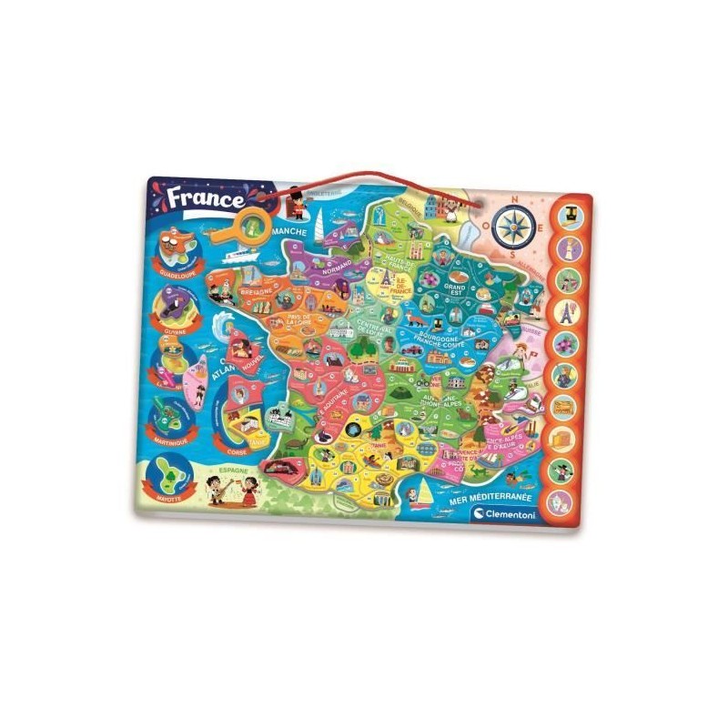 CLEMENTONI - Puzzle magnétique de la France