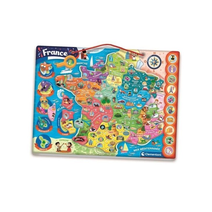 CLEMENTONI - Puzzle magnétique de la France CLEMENTONI - Puzzle magnétique de la France