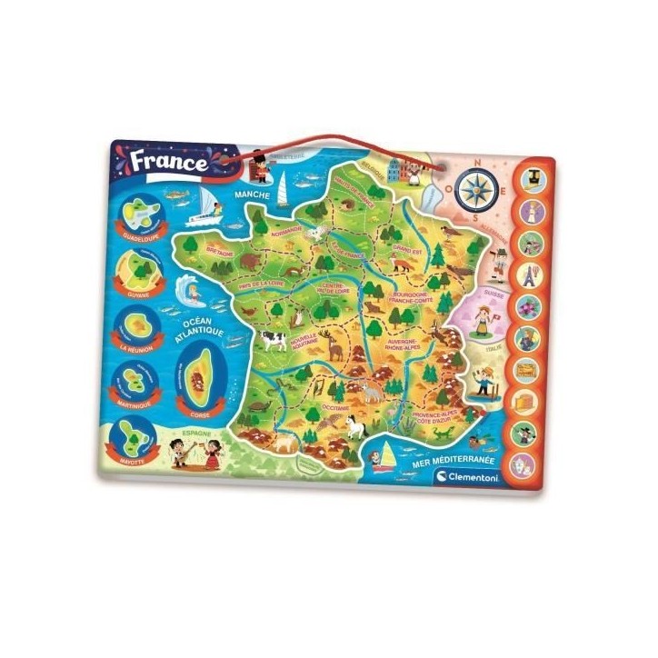 CLEMENTONI - Puzzle magnétique de la France CLEMENTONI - Puzzle magnétique de la France