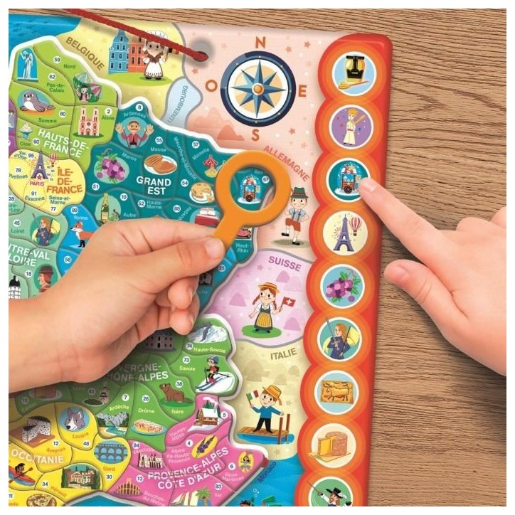 CLEMENTONI - Puzzle magnétique de la France CLEMENTONI - Puzzle magnétique de la France