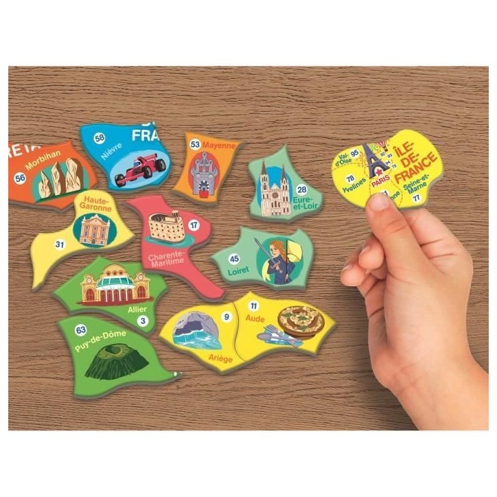 CLEMENTONI - Puzzle magnétique de la France CLEMENTONI - Puzzle magnétique de la France
