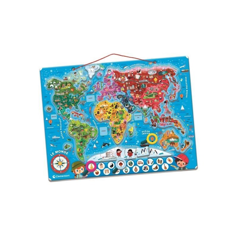 CLEMENTONI - Puzzle magnétique du monde CLEMENTONI - Puzzle magnétique du monde