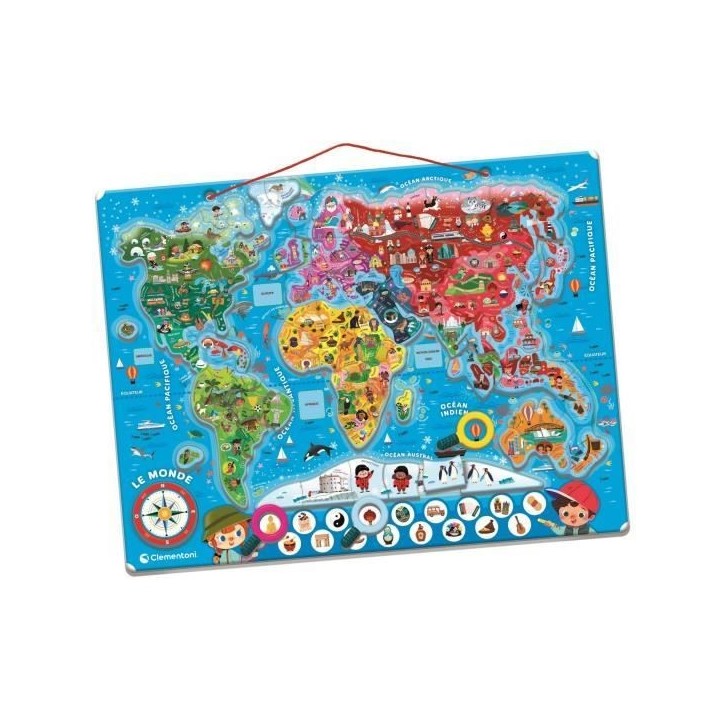 CLEMENTONI - Puzzle magnétique du monde CLEMENTONI - Puzzle magnétique du monde