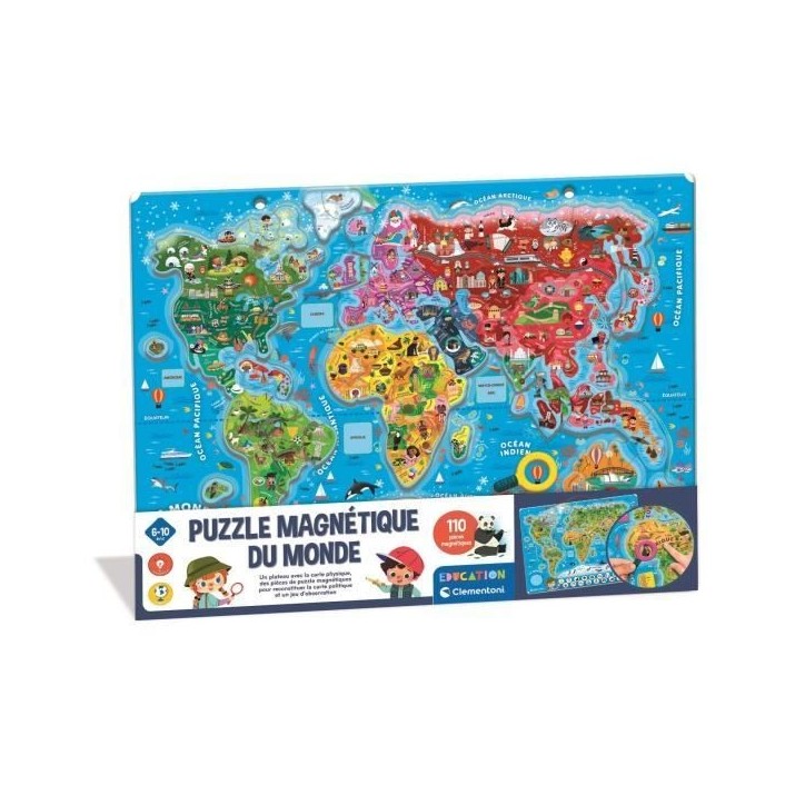 CLEMENTONI - Puzzle magnétique du monde CLEMENTONI - Puzzle magnétique du monde