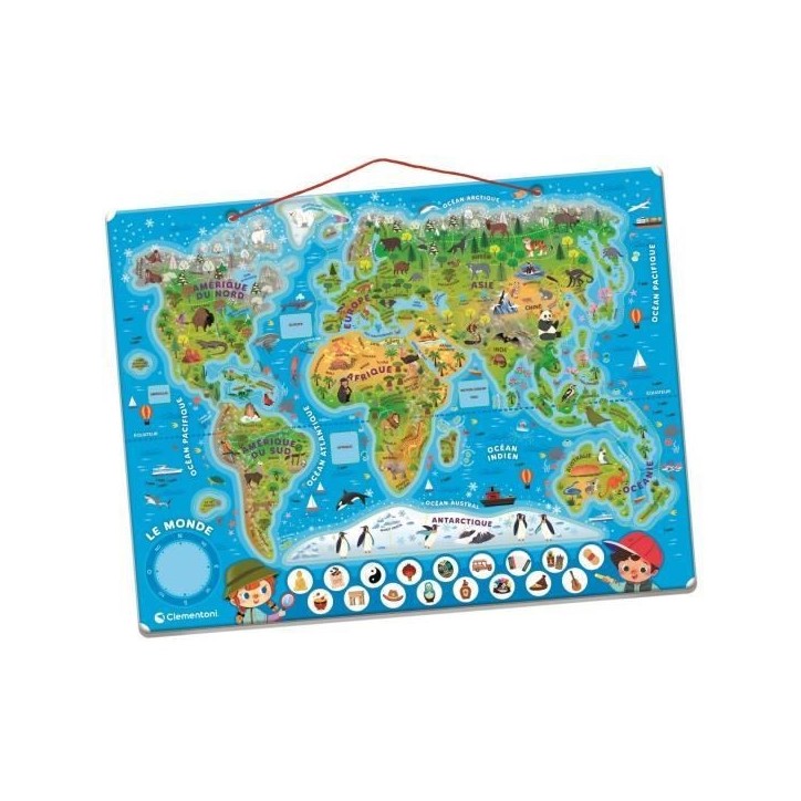 CLEMENTONI - Puzzle magnétique du monde CLEMENTONI - Puzzle magnétique du monde