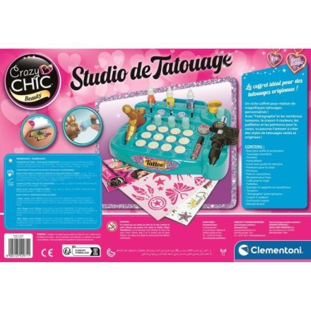 CLEMENTONI - Studio de tatouage pour enfant - A partir de 7 ans