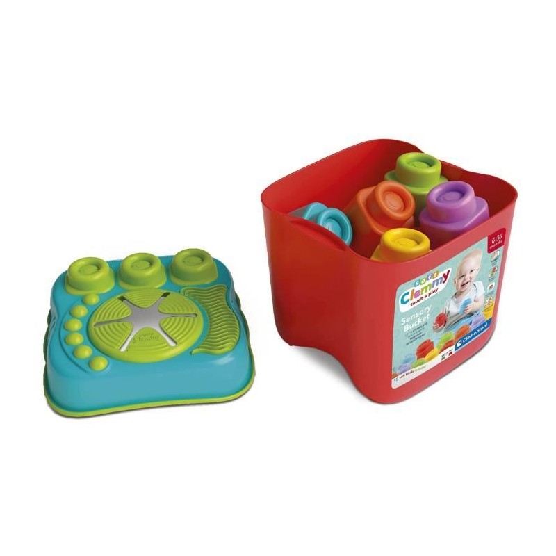 Panier sensoriel Clemmy - CLEMENTONI - 15 cubes - Pour bébé des 6 mo Panier sensoriel Clemmy - CLEMENTONI - 15 cubes - Pour bébé des 6 mo