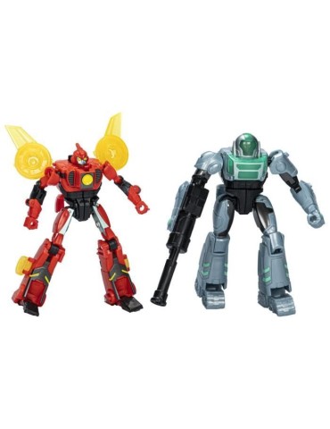 Figurines Terran Twitch et Robby Malto, jouets interactifs pour filles et garçons, Transformers EarthSpark Cyber-Combiner, des