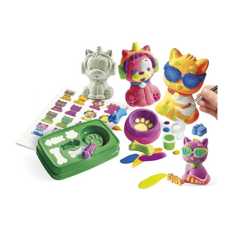 Coffret création d'animaux en plâtre - CLEMENTONI - Loisirs Créatif Coffret création d'animaux en plâtre - CLEMENTONI - Loisirs Créatif