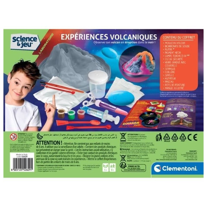 Clementoni - 52629 - Expériences volcaniques Clementoni - 52629 - Expériences volcaniques