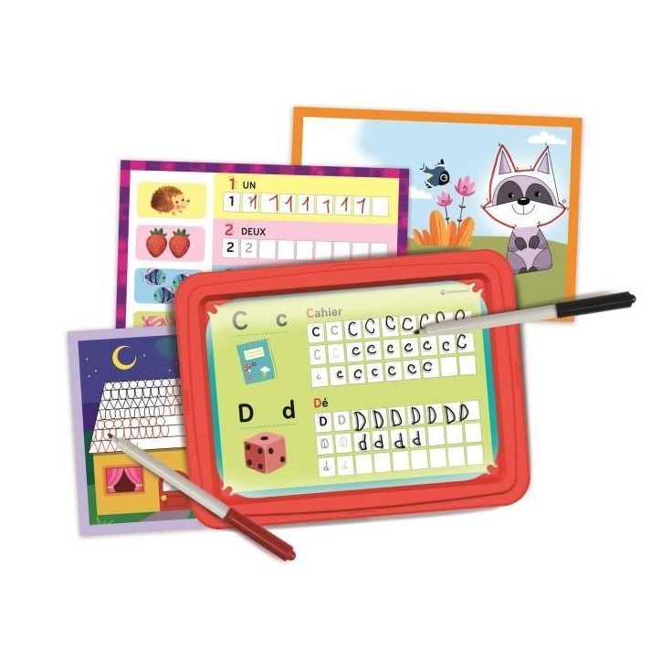 Jeu d'écriture pour enfants - Clementoni - Mon atelier d'écriture - Alphabet et pré-écriture Jeu d'écriture pour enfants - Clementoni - Mon atelier d'écriture - Alphabet et pré-écriture