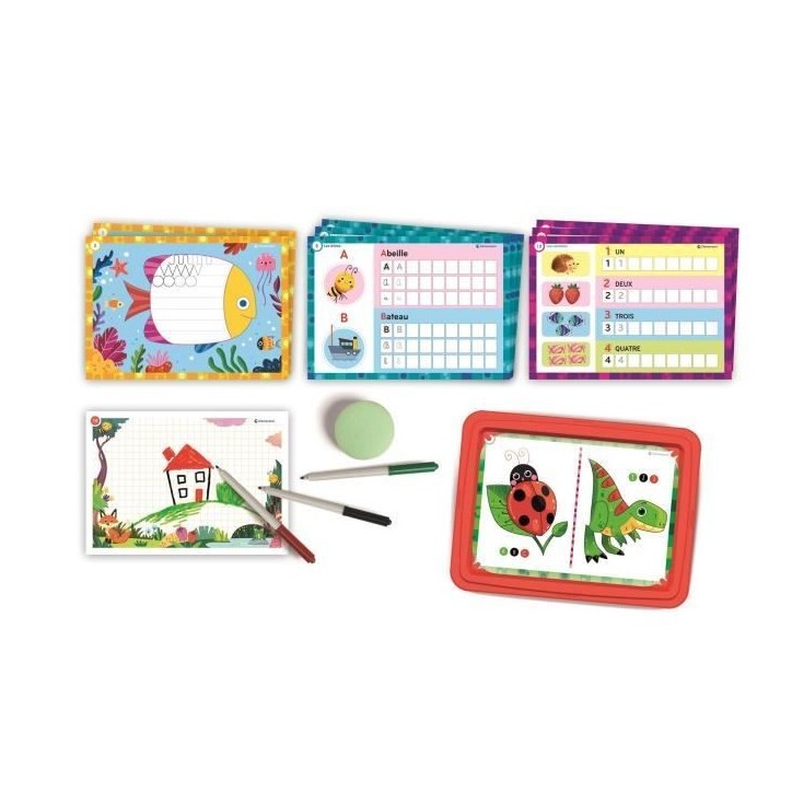 Jeu d'écriture pour enfants - Clementoni - Mon atelier d'écriture - Alphabet et pré-écriture Jeu d'écriture pour enfants - Clementoni - Mon atelier d'écriture - Alphabet et pré-écriture