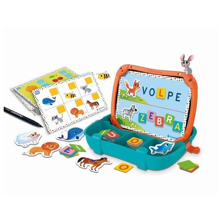 Mallette Lettres & Animaux magnétiques - Clementoni - Des 3 ans - Multicolore - Intérieur Mallette Lettres & Animaux magnétiques - Clementoni - Des 3 ans - Multicolore - Intérieur