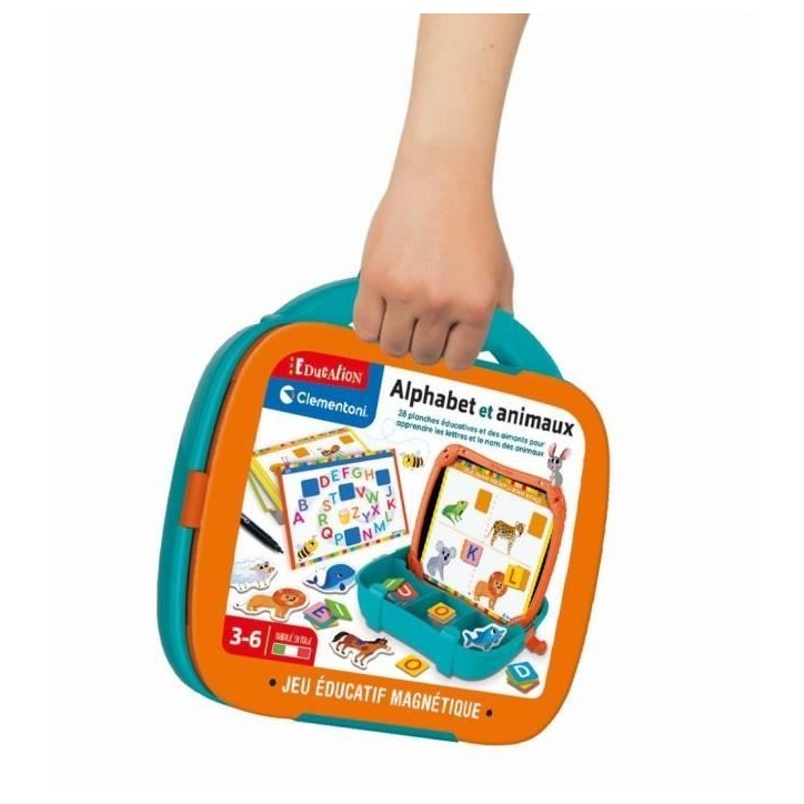Mallette Lettres & Animaux magnétiques - Clementoni - Des 3 ans - Multicolore - Intérieur Mallette Lettres & Animaux magnétiques - Clementoni - Des 3 ans - Multicolore - Intérieur