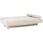 Banquette clic-clac CLEM - 3 places - Tissu en velours côtelé - Beige - Densité 20kg/m3 - 190 x 90 x 92 cm - Fabriqué au Por