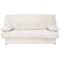 Banquette clic-clac CLEM - 3 places - Tissu en velours côtelé - Beige - Densité 20kg/m3 - 190 x 90 x 92 cm - Fabriqué au Por