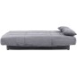 Banquette clic-clac CLEM - 3 places - Tissu velours côtelé - Anthracite - Densité 20kg/m3 - 190 x 90 x 92 cm - Fabriqué au P