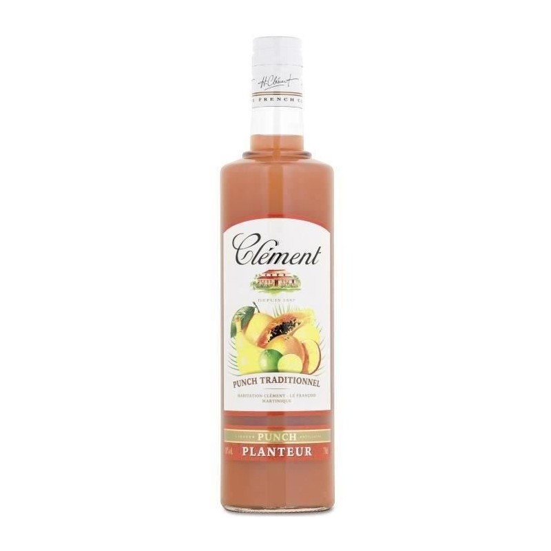 Punch Clément Planteur - Martinique - 18%vol - 70cl Punch Clément Planteur - Martinique - 18%vol - 70cl