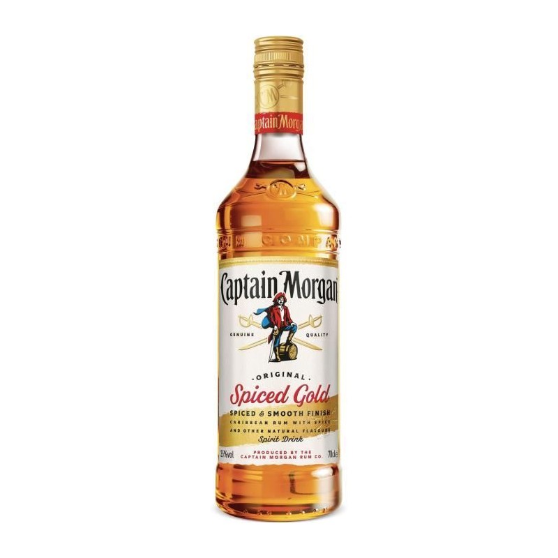 CAPTAIN MORGAN Spiced Gold - Rhum - 35,00% Vol. - 70 cl CAPTAIN MORGAN Spiced Gold - Rhum - 35,00% Vol. - 70 cl