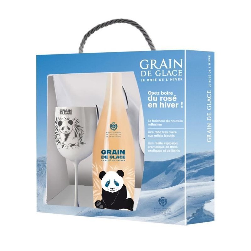 Coffret Grain de glace 2024 Côtes de Provence + 2 verres Coffret Grain de glace 2024 Côtes de Provence + 2 verres