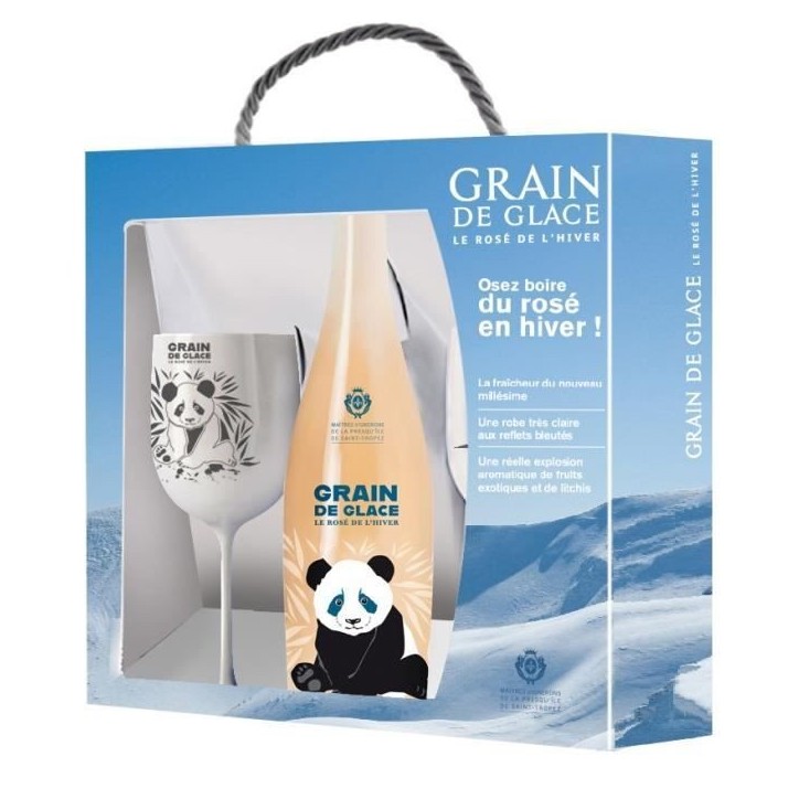 Coffret Grain de glace 2024 Côtes de Provence + 2 verres