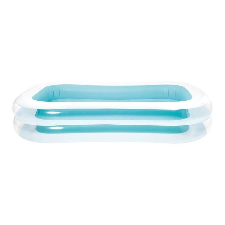 Piscinette rectangulaire Family - INTEX - 770 Litres - 6 ans et + - 262 x 175 x 56 cm