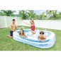 Piscinette rectangulaire Family - INTEX - 770 Litres - 6 ans et + - 262 x 175 x 56 cm Piscinette rectangulaire Family - INTEX - 770 Litres - 6 ans et + - 262 x 175 x 56 cm