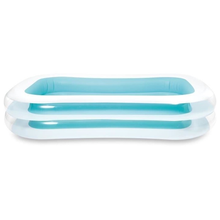 Piscinette rectangulaire Family - INTEX - 770 Litres - 6 ans et + - 262 x 175 x 56 cm
