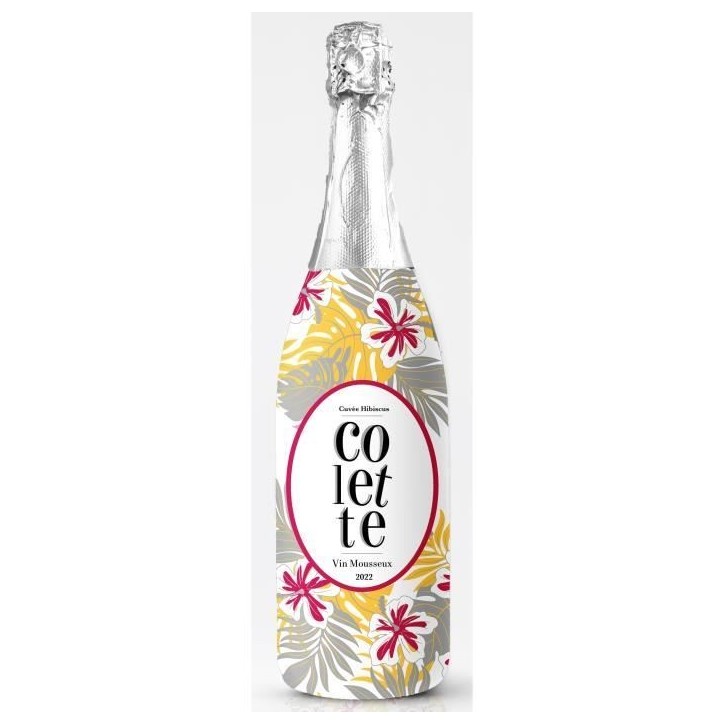 Colette Hibiscus Cocktail a base de Vin Mousseux