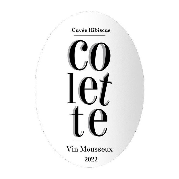 Colette Hibiscus Cocktail a base de Vin Mousseux