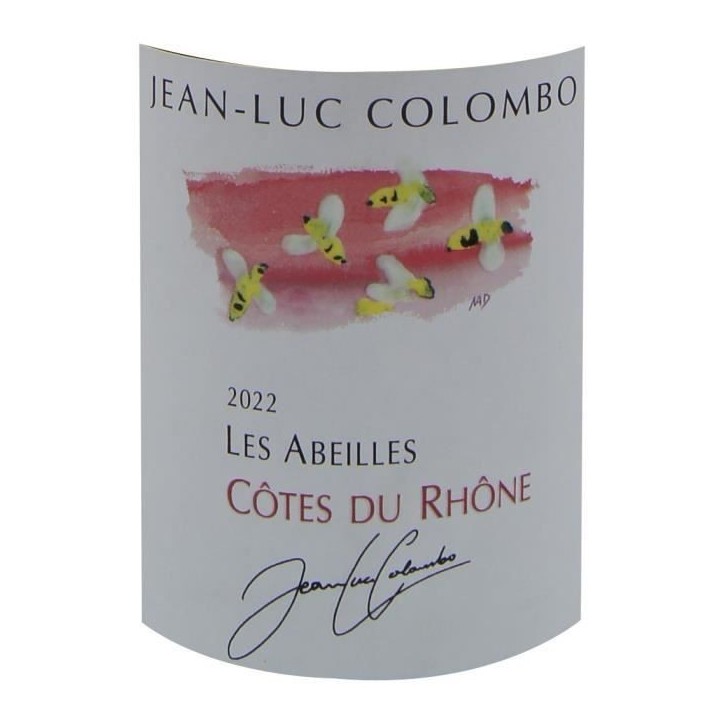 Domaine Jean Luc Colombo Cuvée les Abeilles 2022 Côtes du Rhône - Vin rouge de la Vallée du Rhône
