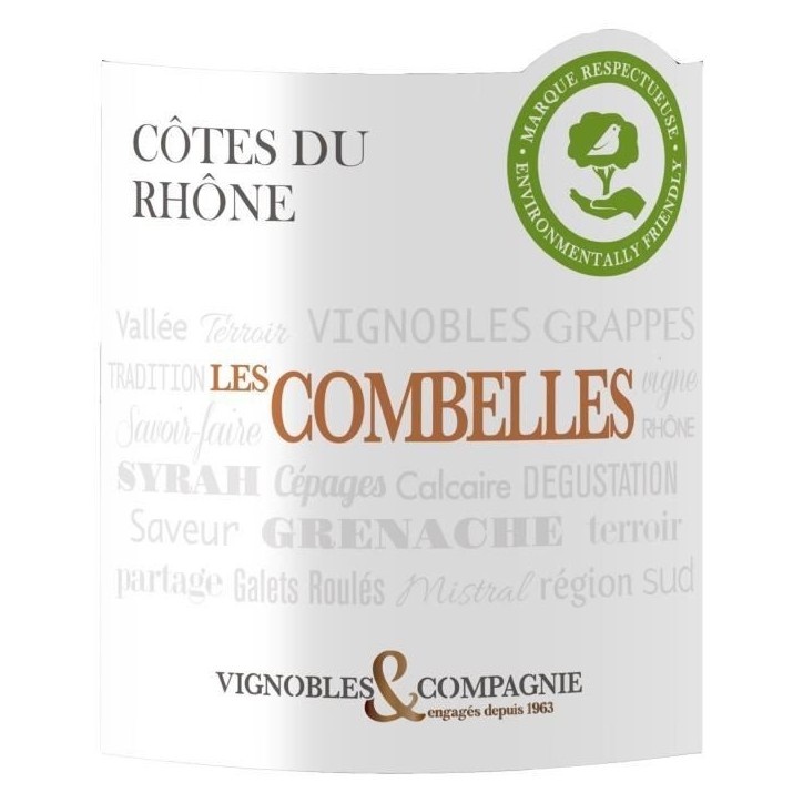 Les Combelles AOP Côtes du Rhône - Vin rouge de la Vallée du Rhône 2024
