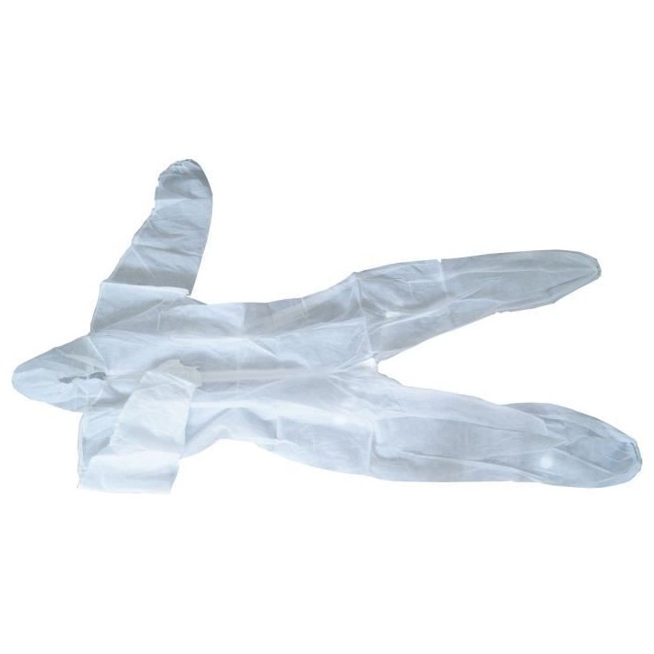 Combinaison de protection - CON:P - 4555500 - Jetable - Taille L - Polypropylene - Blanc Combinaison de protection - CON:P - 4555500 - Jetable - Taille L - Polypropylene - Blanc