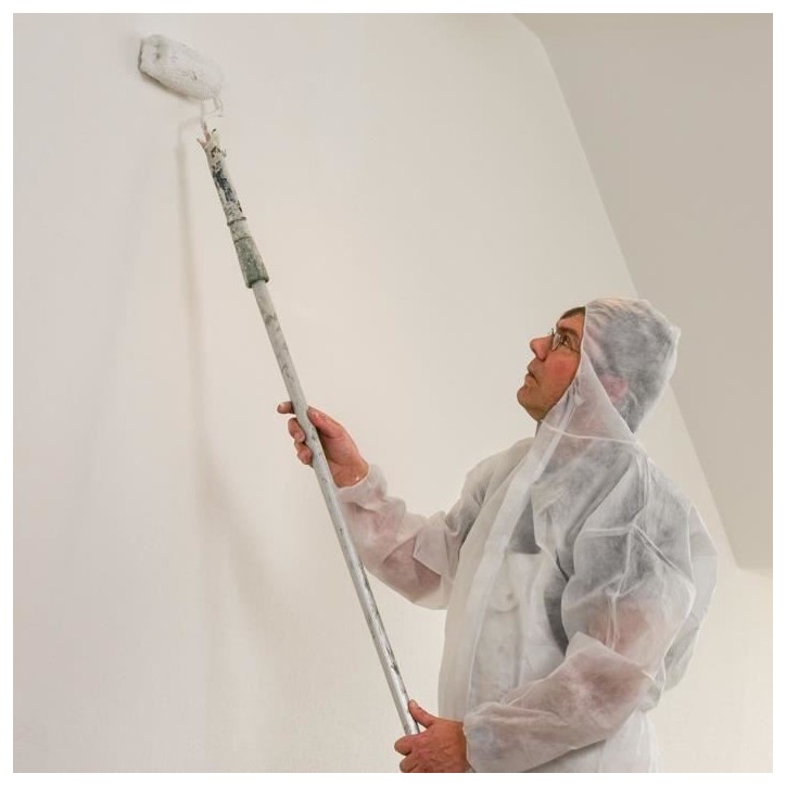 Combinaison de protection - CON:P - 4555500 - Jetable - Taille L - Polypropylene - Blanc Combinaison de protection - CON:P - 4555500 - Jetable - Taille L - Polypropylene - Blanc