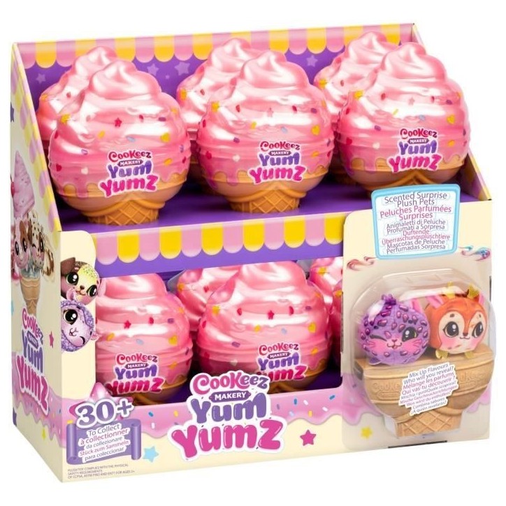 Animaux en peluche - COOKEEZ MAKERY - Yum Yumz Double Glace - Modele aléatoire Animaux en peluche - COOKEEZ MAKERY - Yum Yumz Double Glace - Modele aléatoire