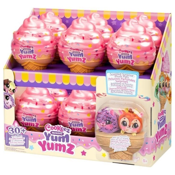 Animaux en peluche - COOKEEZ MAKERY - Yum Yumz Double Glace - Modele aléatoire Animaux en peluche - COOKEEZ MAKERY - Yum Yumz Double Glace - Modele aléatoire