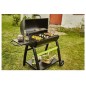 COOK'IN GARDEN Barbecue charbon de bois TONINO 70 - L 123 x l 74 x H 104,5cm - Surface de cuisson : L 68 x l 41,5cm - Noir COOK'IN GARDEN Barbecue charbon de bois TONINO 70 - L 123 x l 74 x H 104,5cm - Surface de cuisson : L 68 x l 41,5cm - Noir