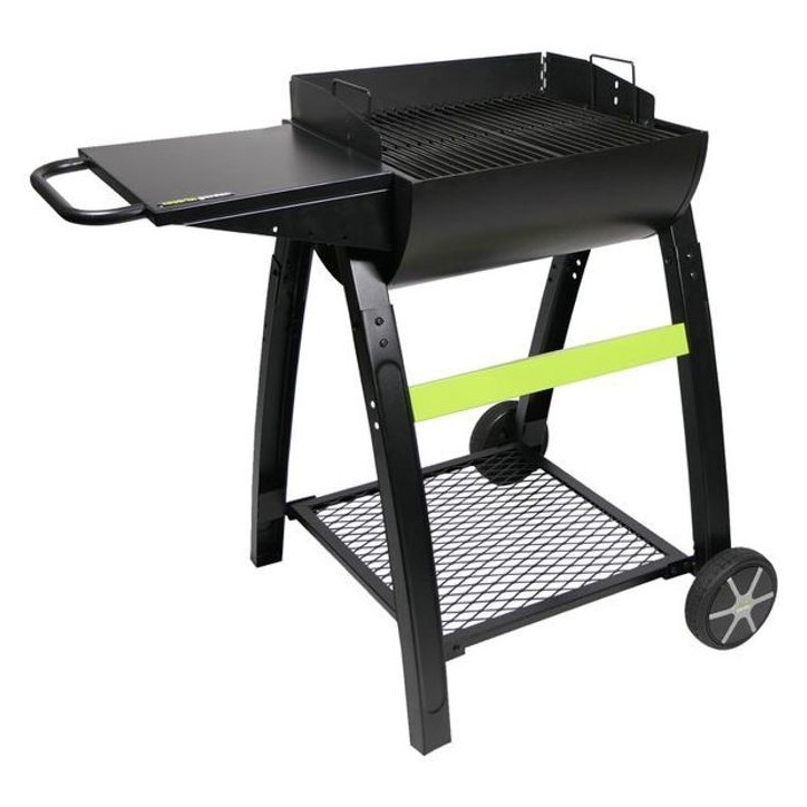 COOK'IN GARDEN Barbecue charbon de bois TONINO 50 - L 102xl71xH 90cm - Surface de cuisson : 42x41,5 cm - Noir