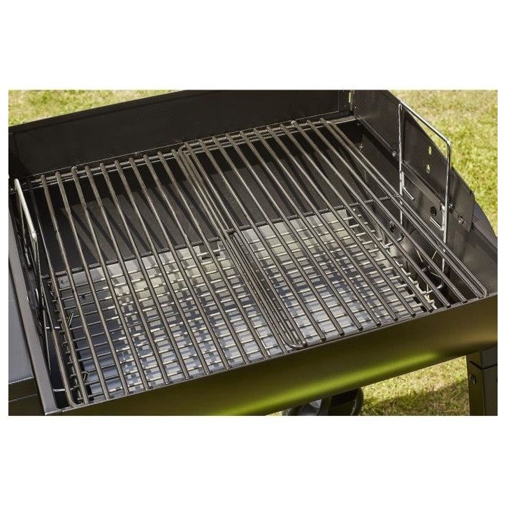 COOK'IN GARDEN Barbecue charbon de bois TONINO 50 - L 102xl71xH 90cm - Surface de cuisson : 42x41,5 cm - Noir