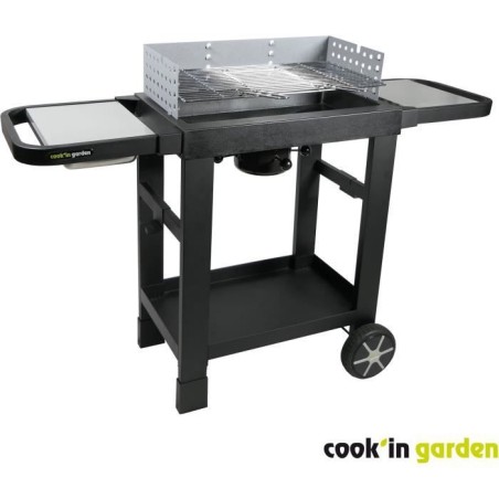 COOK'IN GARDEN Barbecue au charbon de bois EASY 60 - L 134 x l 48 x H