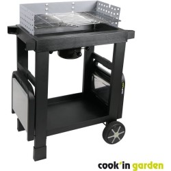COOK'IN GARDEN Barbecue au charbon de bois EASY 60 - L 134 x l 48 x H
