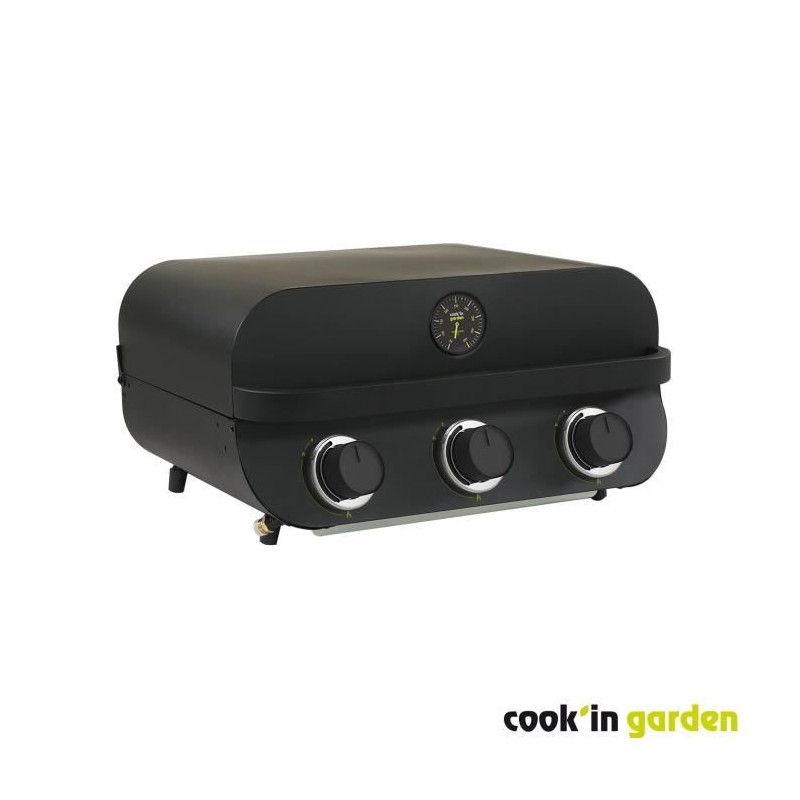 COOK'IN GARDEN Barbecue a gaz FLAVO 60 - 3 feux - 8,4 kW - L 64×l 55 COOK'IN GARDEN Barbecue a gaz FLAVO 60 - 3 feux - 8,4 kW - L 64×l 55
