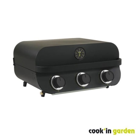 COOK'IN GARDEN Barbecue a gaz FLAVO 60 - 3 feux - 8,4 kW - L 64×l 55