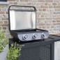 COOK'IN GARDEN Barbecue a gaz FLAVO 60 - 3 feux - 8,4 kW - L 64×l 55×H 40 cm - Surface cuisson : L 60×l 40 cm - Allumage Piez COOK'IN GARDEN Barbecue a gaz FLAVO 60 - 3 feux - 8,4 kW - L 64×l 55×H 40 cm - Surface cuisson : L 60×l 40 cm - Allumage Piez