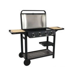 COOK'IN GARDEN Barbecue gaz FLAVO 76SC sur chariot - 4 feux - 10 kW -