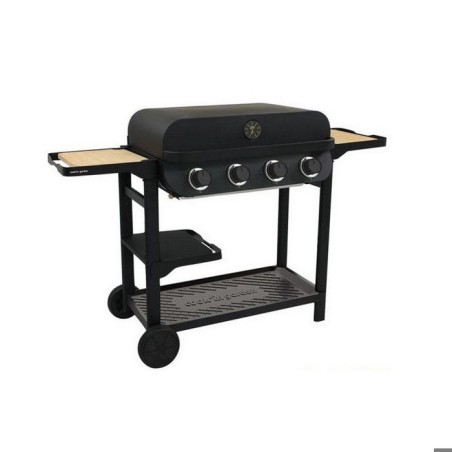 COOK'IN GARDEN Barbecue gaz FLAVO 76SC sur chariot - 4 feux - 10 kW - L 158×l 59×H 105 cm - Surface cuisson : L 76×l 40 cm -